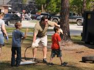 Friends and Family at the Town Clean Up