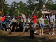 Friends and Family at the Town Clean Up