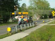 Family and Friends Gathered Around for the Town Clean Up