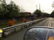 Family and Friends Gathered Around for the Town Clean Up