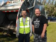 Family and Friends Gathered Around for the Town Clean Up