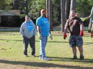 Family and Friends Gathered Around for the Town Clean Up