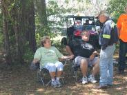 Family and Friends Gathered Around for the Town Clean Up