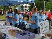 Friends and Family Gather Around for the Town Clean Up