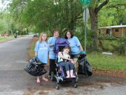 Friends and Family Gather Around for the Town Clean Up