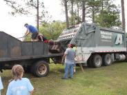 Friends and Family Gather Around for the Town Clean Up