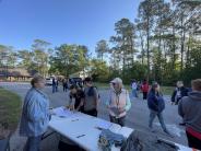 Friends and Family Gather Around for the Town Clean Up