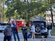 Friends and Family Gather Around for the Town Clean Up