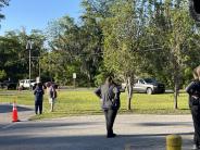 Friends and Family Gather Around for the Town Clean Up