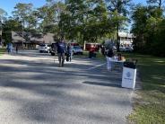 Friends and Family Gather Around for the Town Clean Up