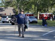 Friends and Family Gather Around for the Town Clean Up