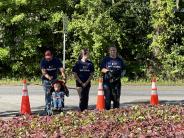 Friends and Family Gather Around for the Town Clean Up