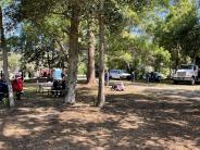 Friends and Family Gather Around for the Town Clean Up