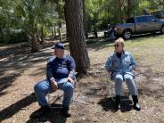 Friends and Family Gather Around for the Town Clean Up